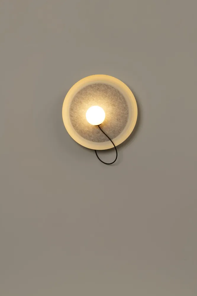 Milan - Wire Wall Lamp @ 38 cm G9 textured mink