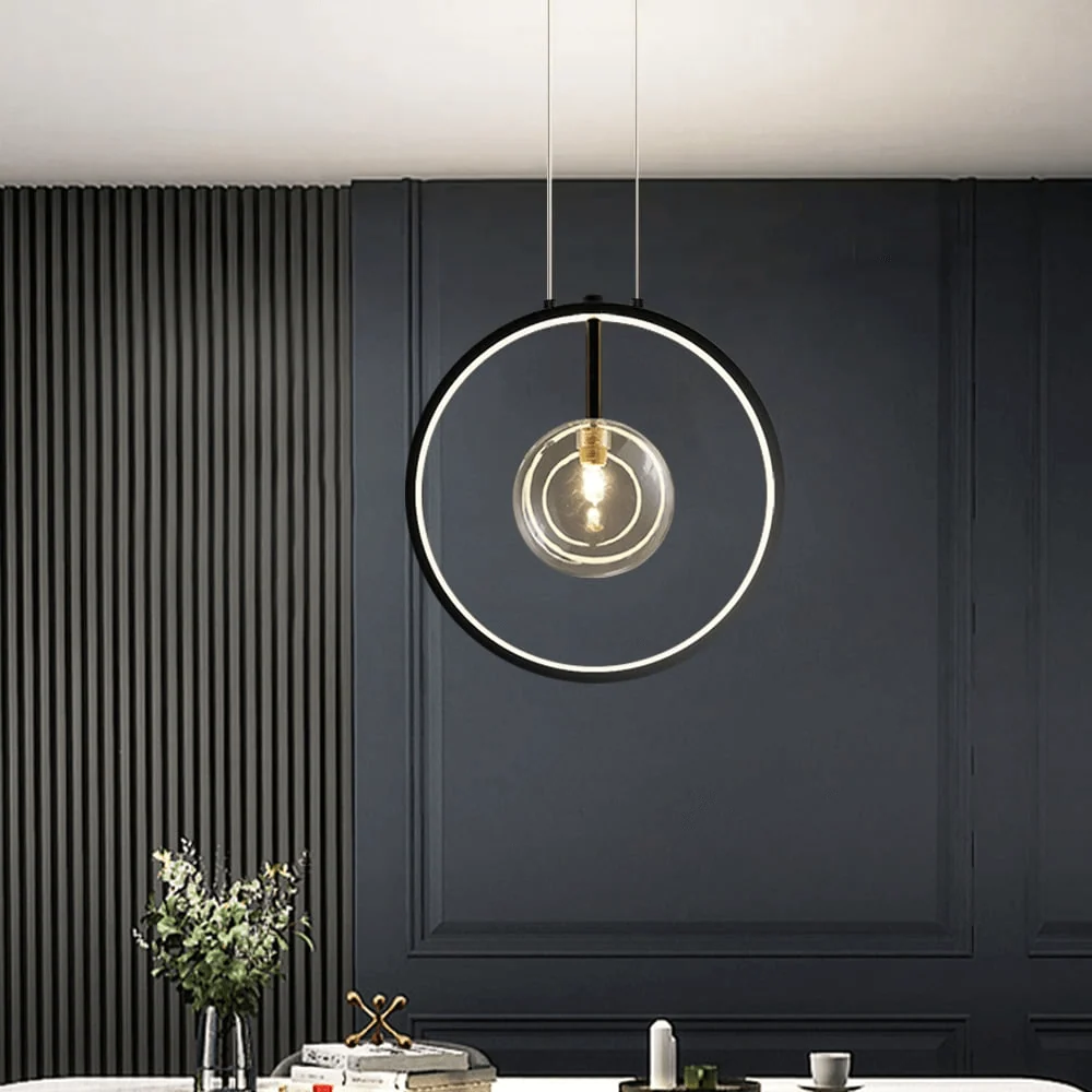 Minimalistische Glazen Hanglamp - LED Verlichting
