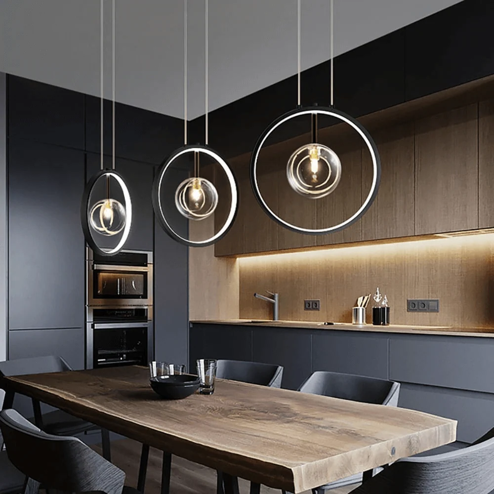 Minimalistische Glazen Hanglamp - LED Verlichting