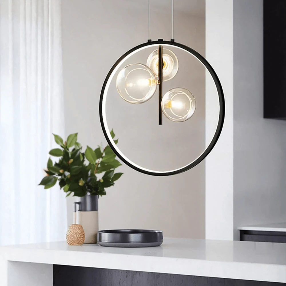 Minimalistische Glazen Hanglamp - LED Verlichting