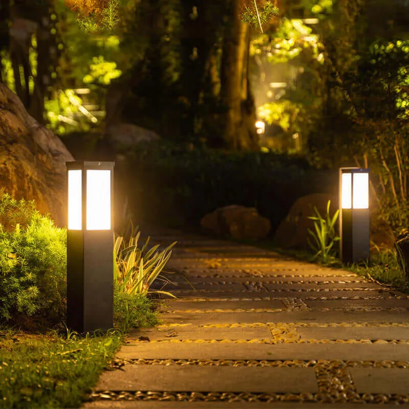 Moderne Buitenlantaarn - Vierkante LED Tuinlamp