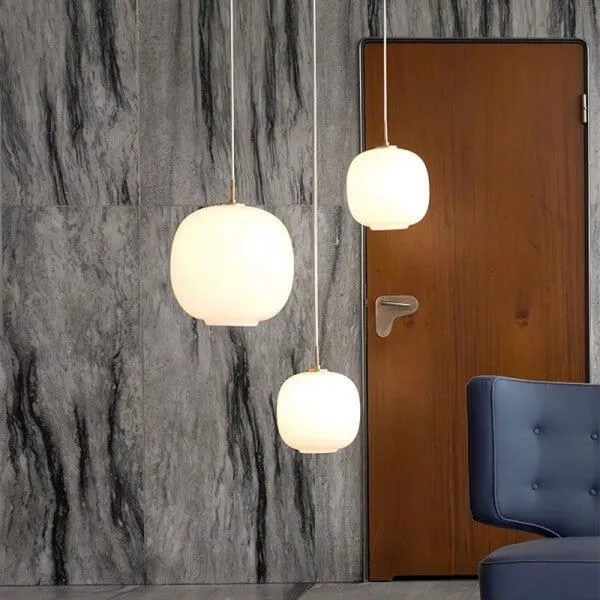 Moderne Hanglamp - Opaalglas Design