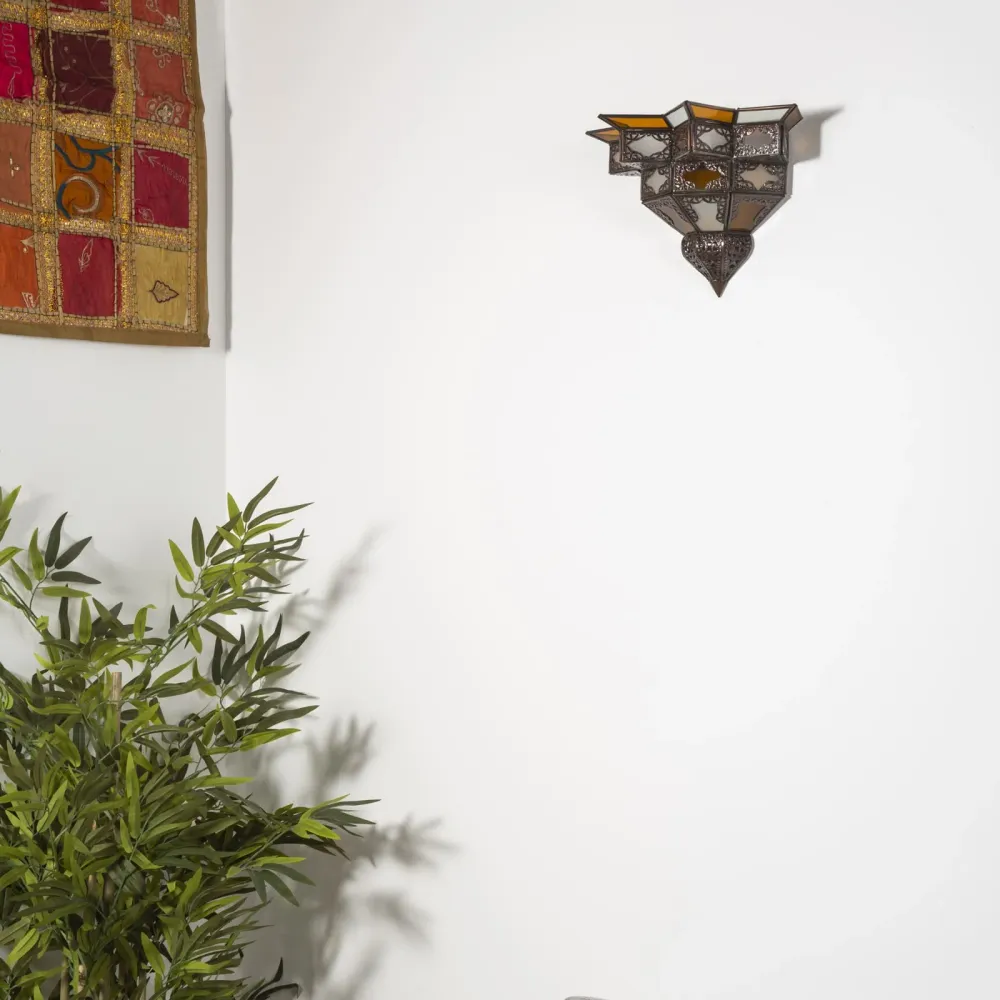 Najma kristal en gesmede Arabische wandlamp
