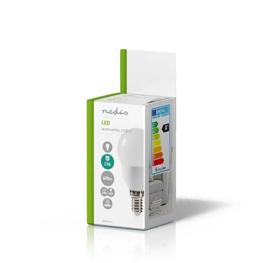 Nedis Ledbe14G452 Led-Lamp E14 G95 5,8 W 470 Lm