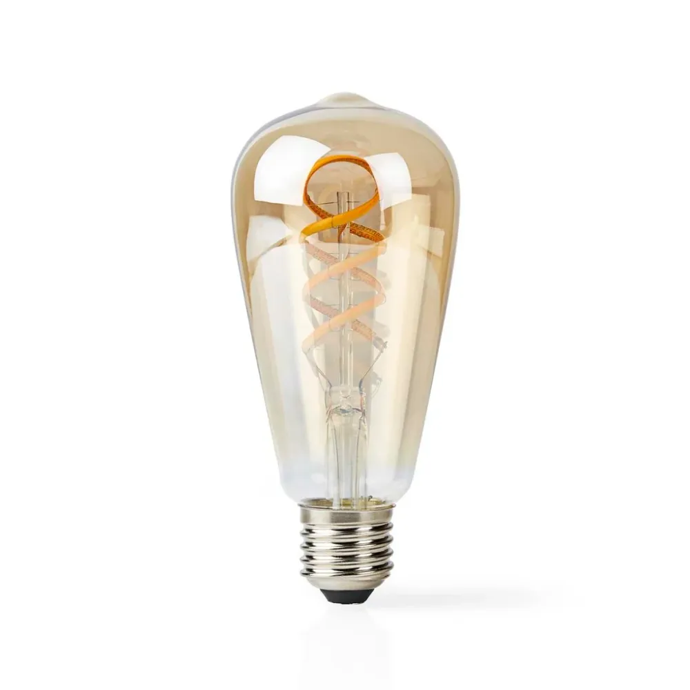 Nedis Wifilrt10St64 Smartlife Led Filamentlamp Wi-Fi E27 360 Lm 4.9 W Warm To Cool White 1800 - 6500 K Glas Android&Trade;...