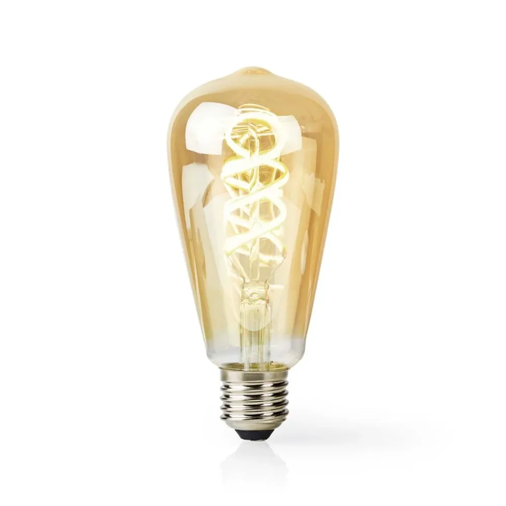 Nedis Wifilrt10St64 Smartlife Led Filamentlamp Wi-Fi E27 360 Lm 4.9 W Warm To Cool White 1800 - 6500 K Glas Android&Trade;...