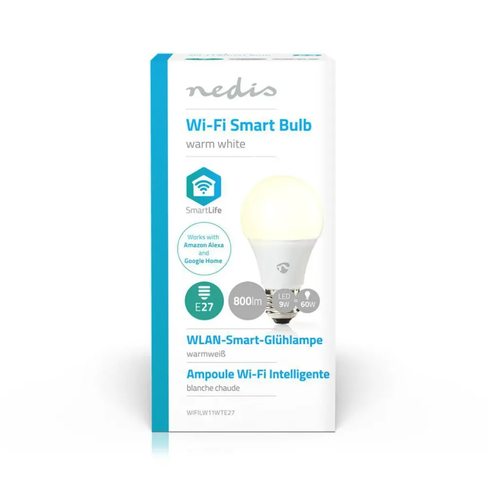 Nedis Wifilw11Wte27 Wifi Smart Led Bulb Warm White E27