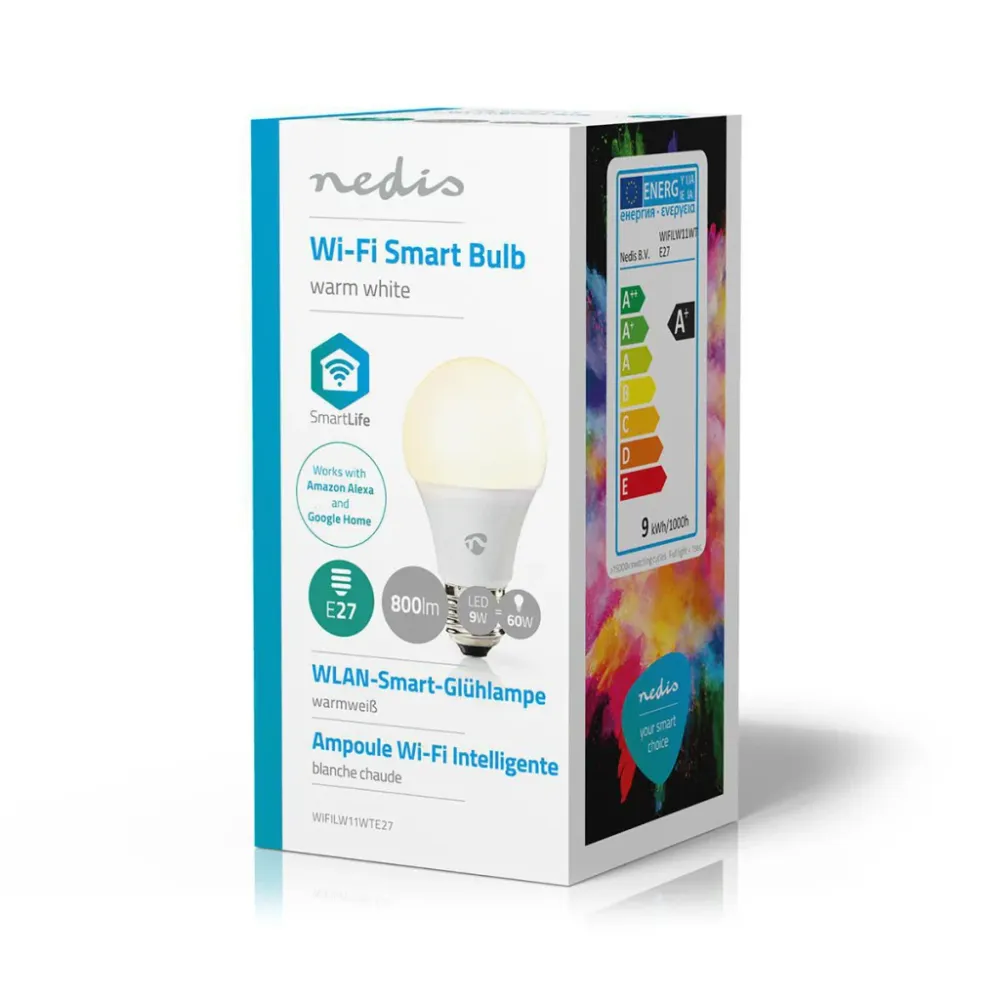 Nedis Wifilw11Wte27 Wifi Smart Led Bulb Warm White E27
