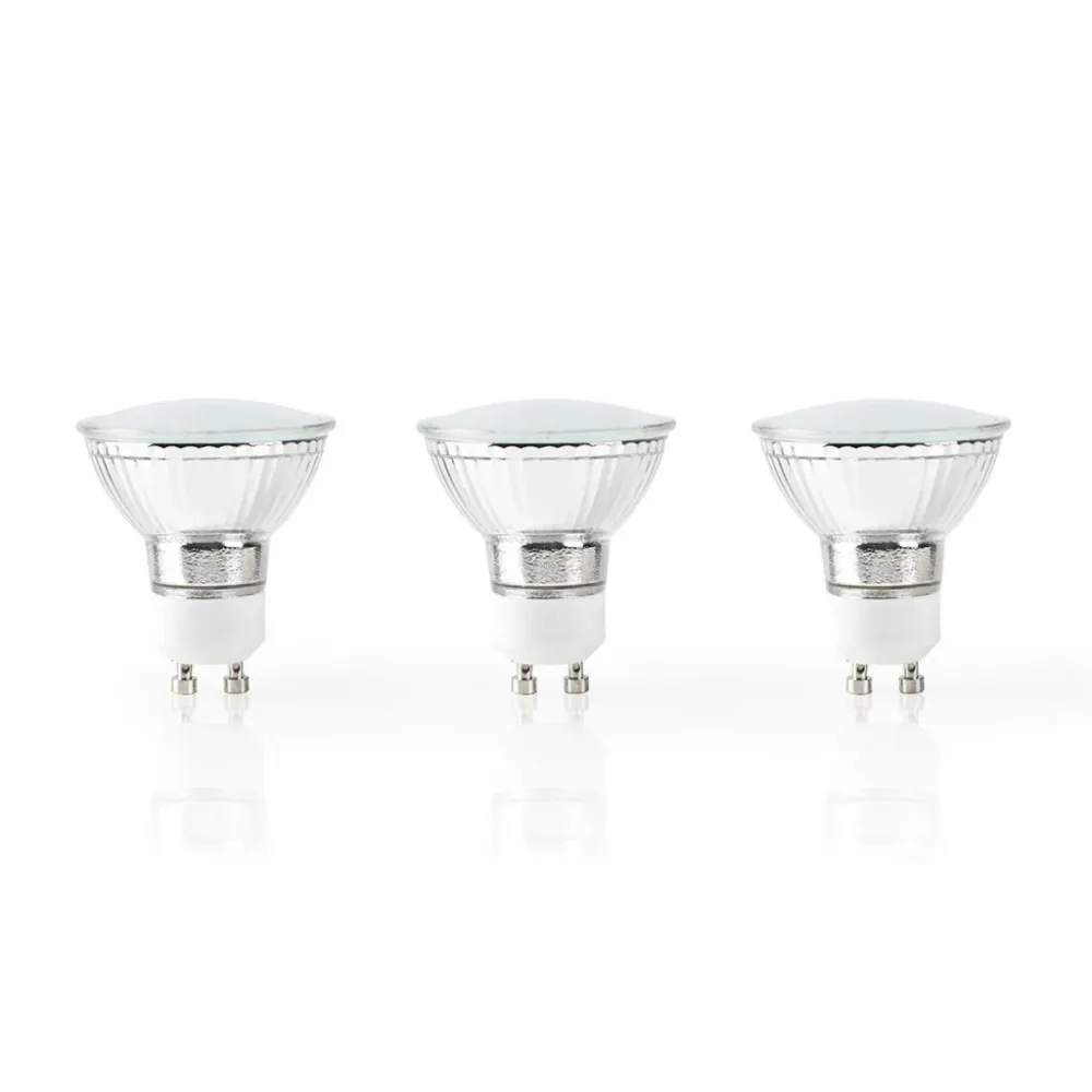 Nedis Wifilw30Crgu10 Wi-Fi Smart Led-Lamp Warm Tot Koel Wit Gu10 3-Pack