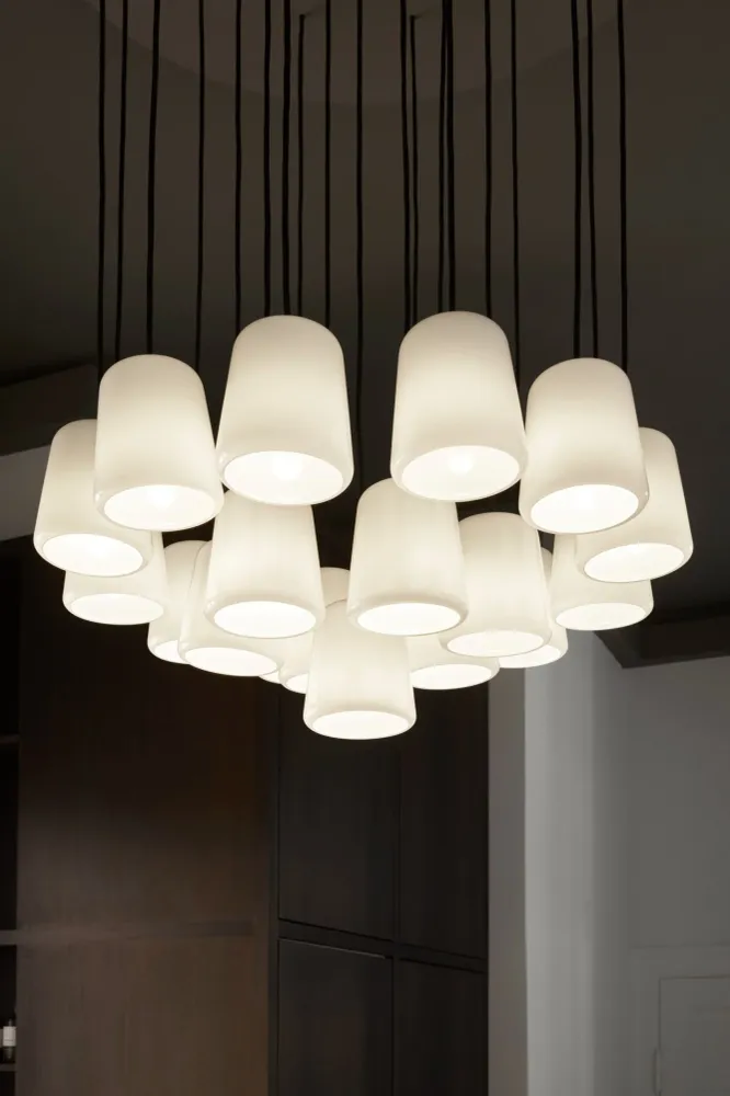 Material Pendant Lamp White Marble New Works