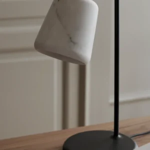 Material Table Lamp White Marble New Works