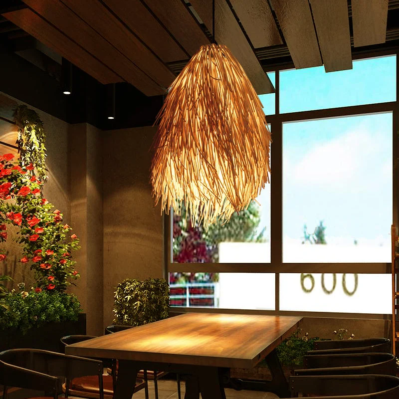RattanBeam – Aziatische Rieten Hanglamp Niyra
