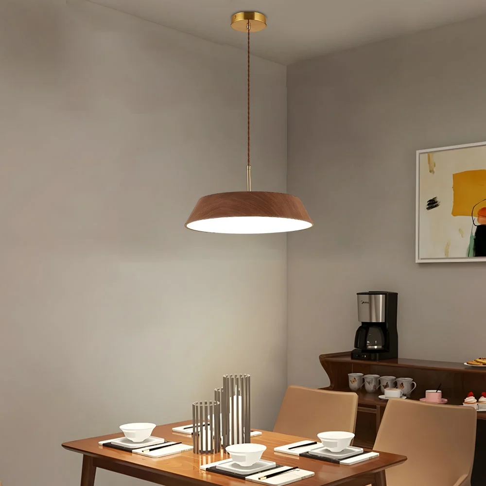 ZenCircle – LED-hanglamp hout met Japanse stijl Niyra