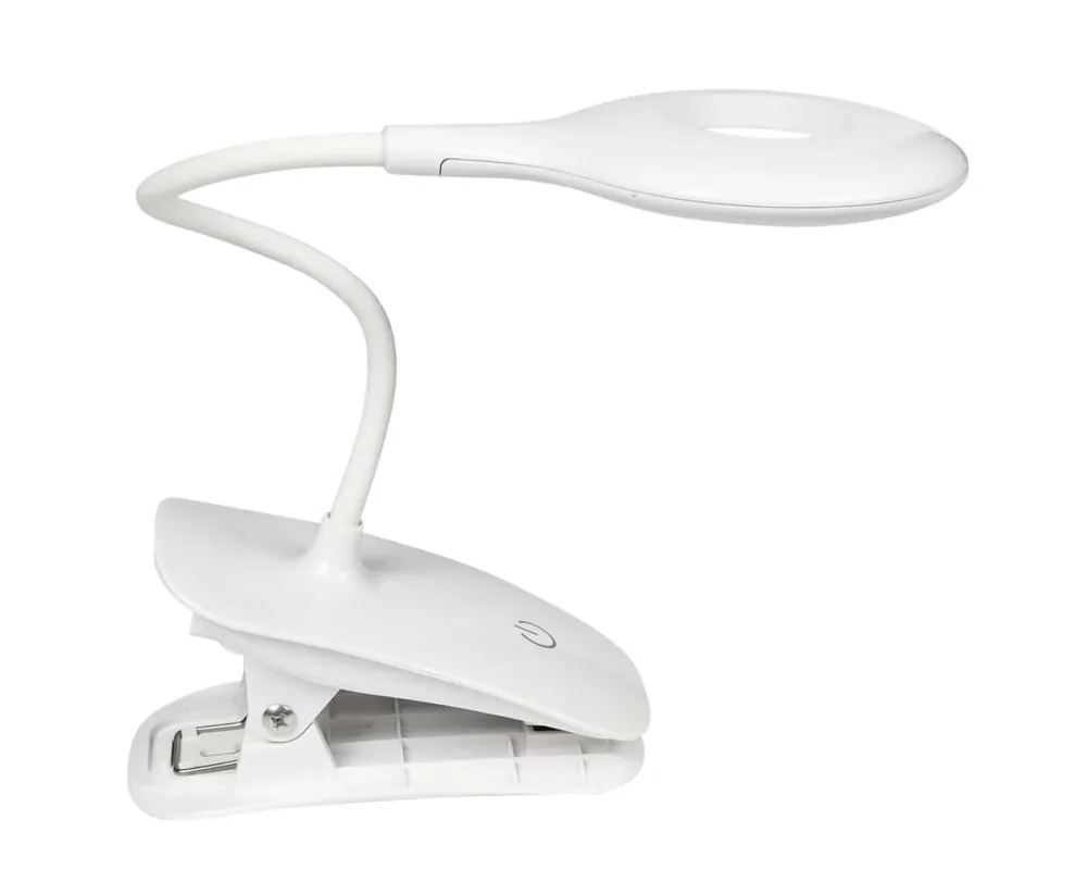 LED Klemlamp 3W USB Oplaadbaar, Dimbaar voor Lezen en Werkplek NN 8