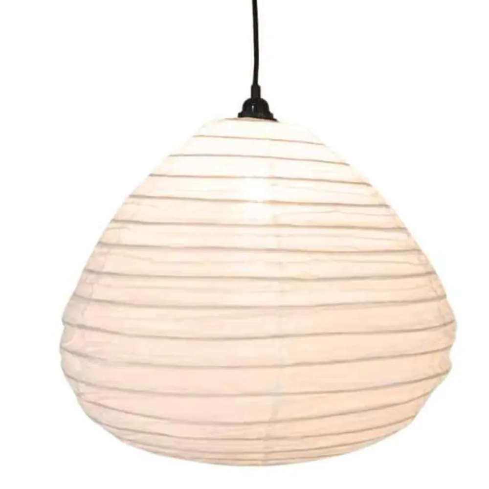 MÔMÉ Hanglamp Dome - off white - linnen - XL - Ø 60 cm / H 54 cm NOA MAY