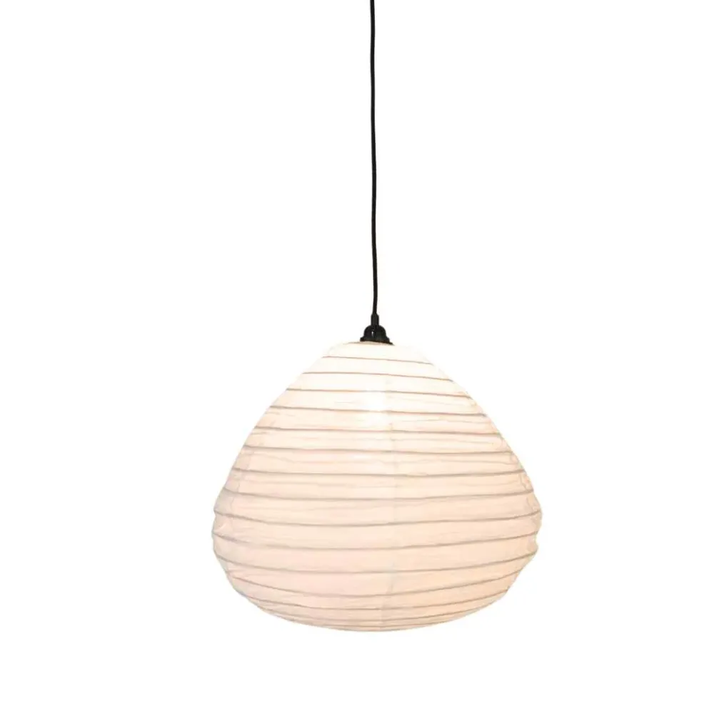 NOA MAY Hanglamp Dome - off white - linnen - Large - Ø 50 cm / H 42 cm