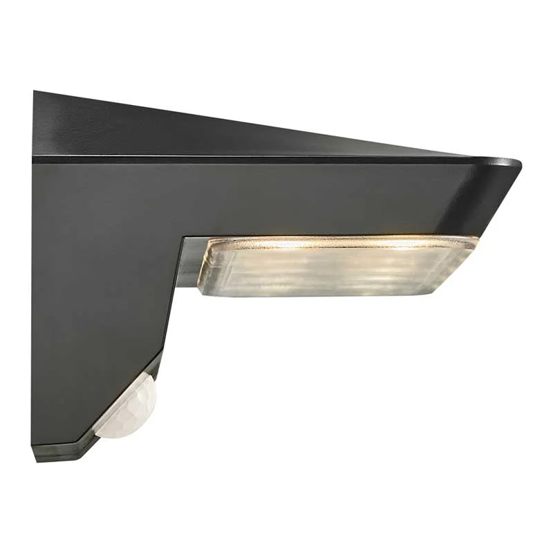 Nordlux Agena Wandlamp buiten - Sensor & Solar - LED - 3000K - IP44 - Zwart