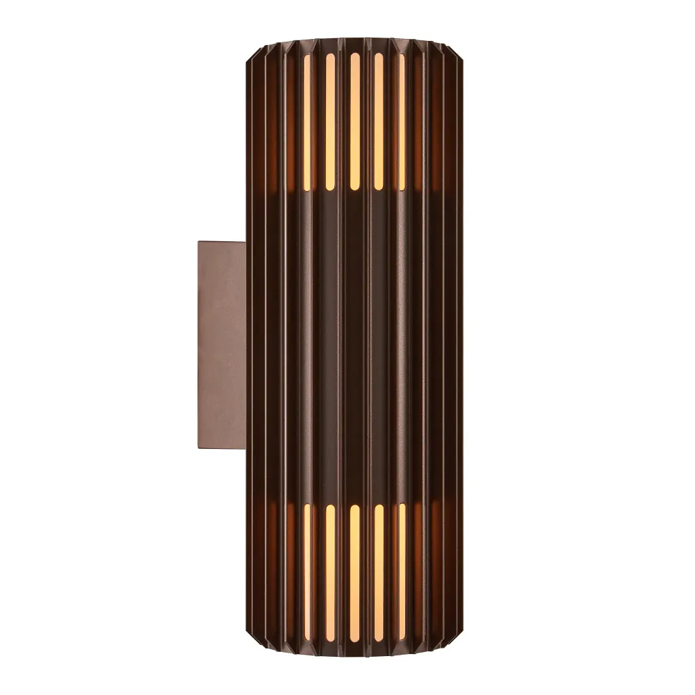 Nordlux Aludra Double | Wandlamp | Zeegrijs Metallic Bruin | E27 | Seaside