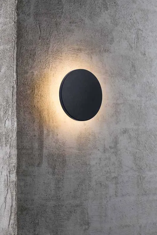 Nordlux Artego Wandlamp Buiten - Ø15cm - LED - 3000K - IP54 - Zwart