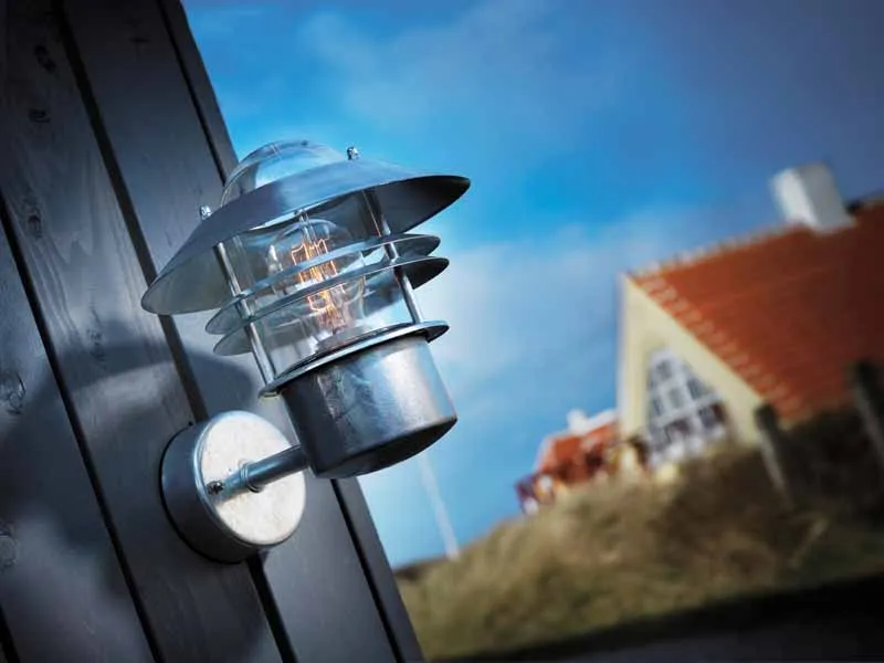 Nordlux Blokhus Wandlamp Buiten Up | E27 | IP54 | Verzinkt | Seaside