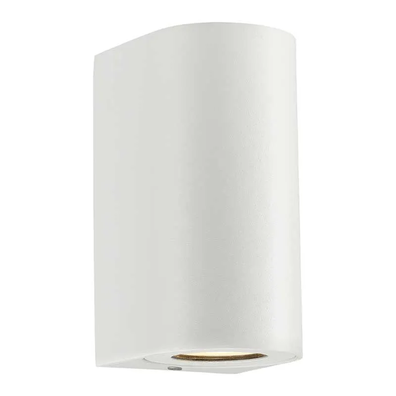 Nordlux Canto Wandlamp Buiten - GU10 - IP44 - Wit - Rond