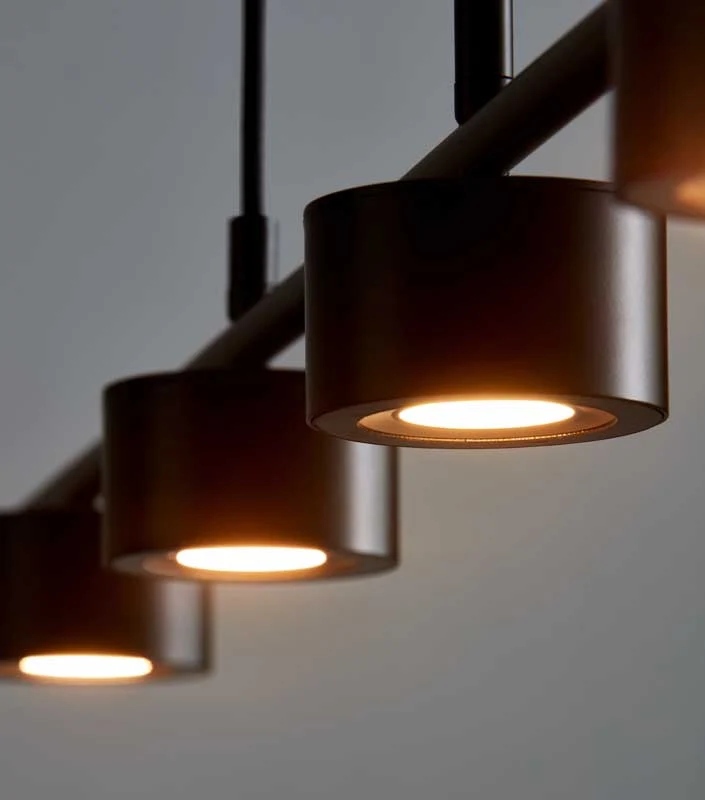 Nordlux Clyde Hanglamp - 4-lichts LED Stepdim - 2700K - Zwart