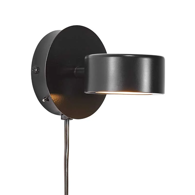 Nordlux Clyde Wandlamp - LED Stepdim - 2700K - Zwart
