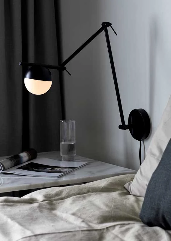 Nordlux Contina Wandlamp - G9 - Zwart