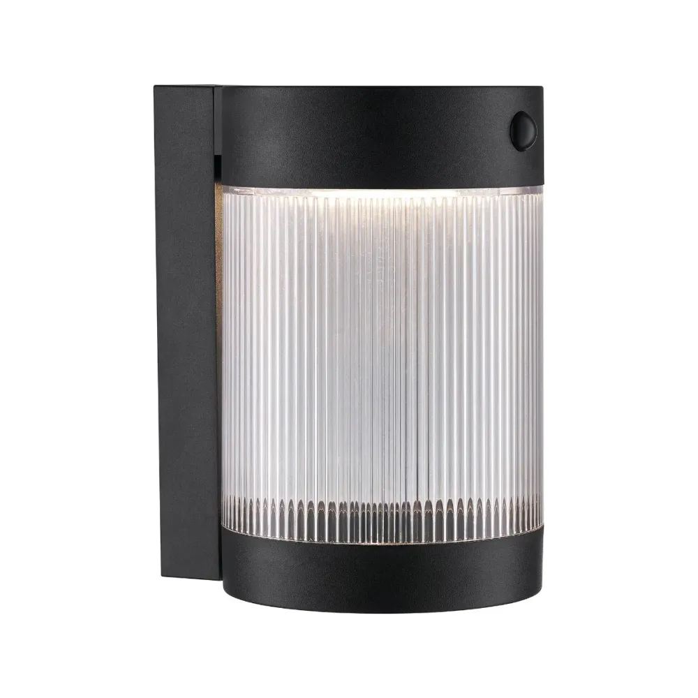 Nordlux Coupar Solar Wandlamp Zwart - E27 Fitting - 1-lichtpunten