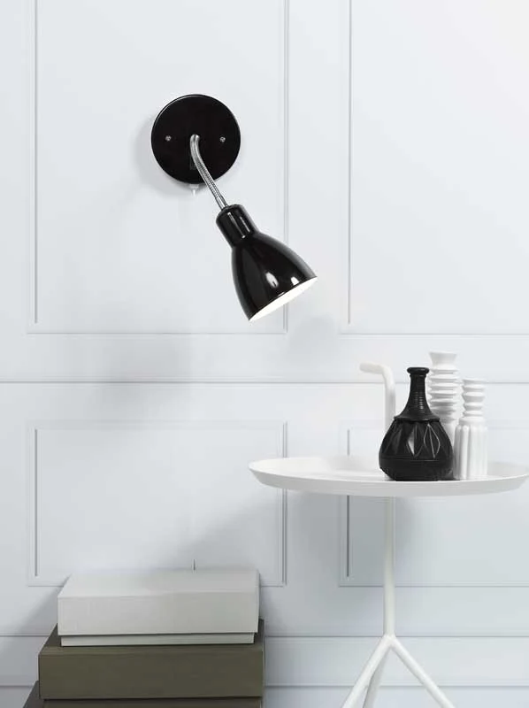 Nordlux Cyclone Wandlamp - E14 - Zwart