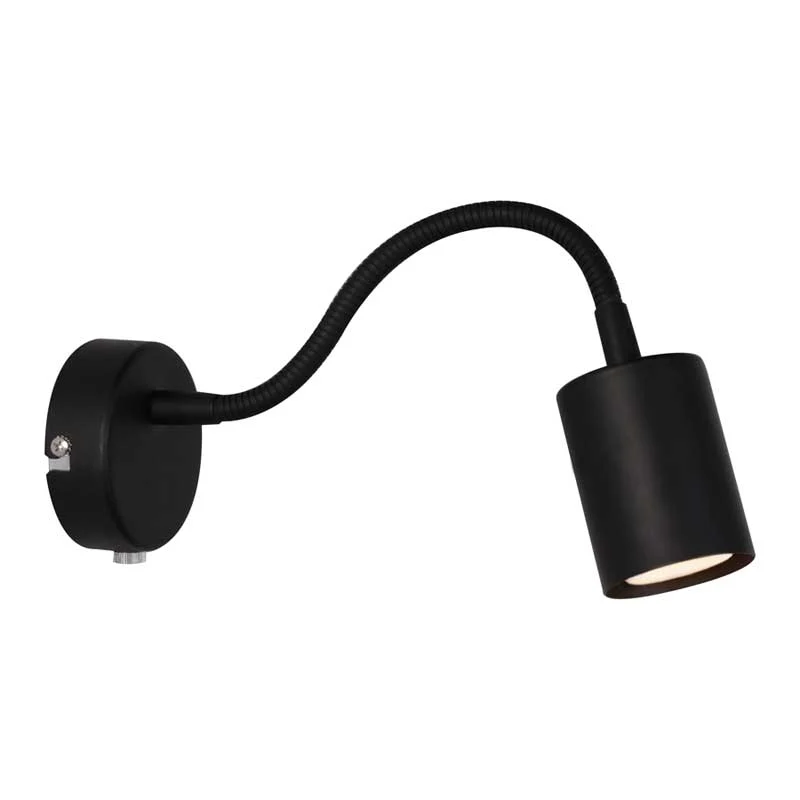 Nordlux Explorer Flex Wandlamp - GU10 - 2700K - Zwart