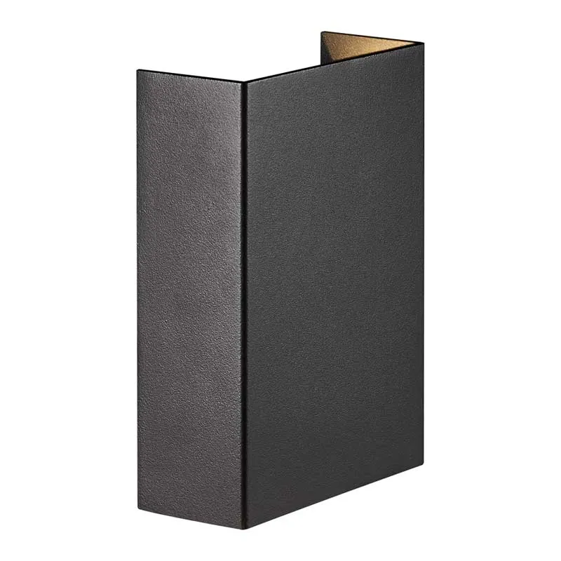 Nordlux Fold Wandlamp Buiten M - 2-lichts LED - 3000K - IP54- Zwart