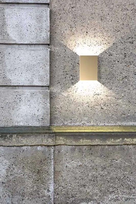 Nordlux Fold Wandlamp Buiten L | LED | 3000K | IP54 | Messing | Seaside