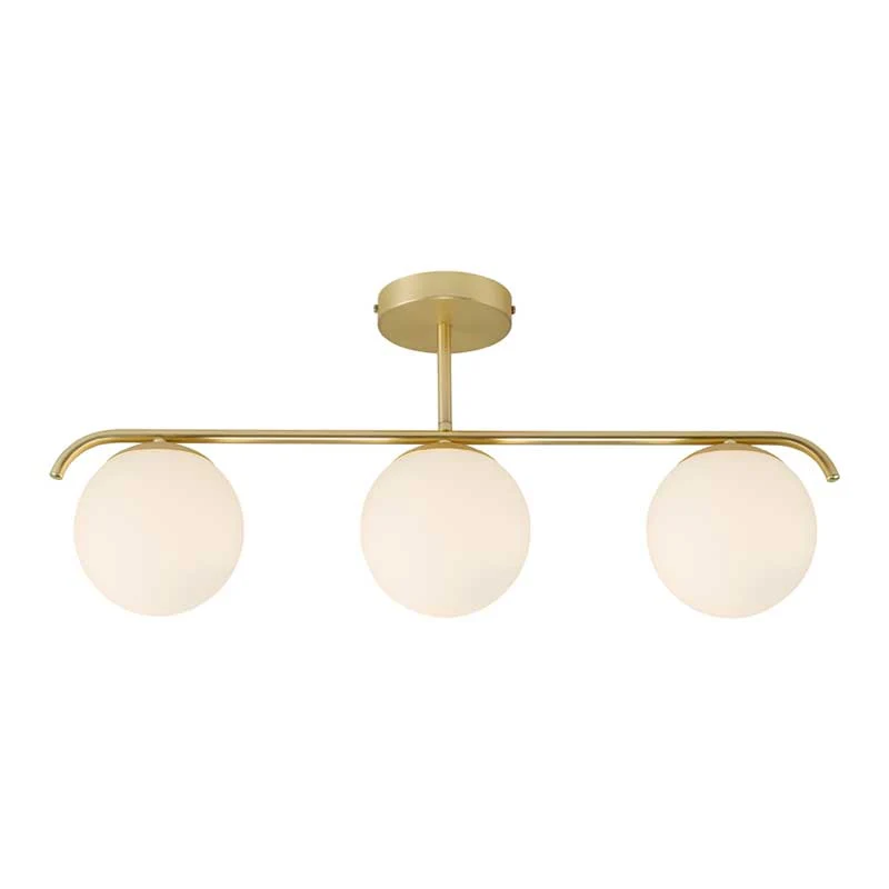 Nordlux Grant Plafondlamp - 3-lichts E14 - Messing