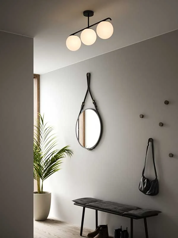 Nordlux Grant Plafondlamp - 3-lichts E14 - Zwart