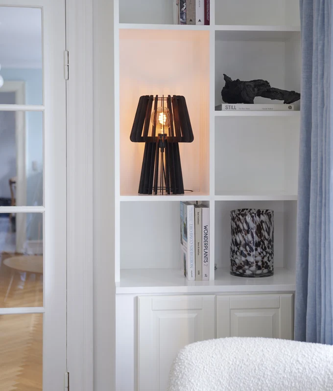 Nordlux Groa Tafellamp - Ø26cm - E27 - Zwart