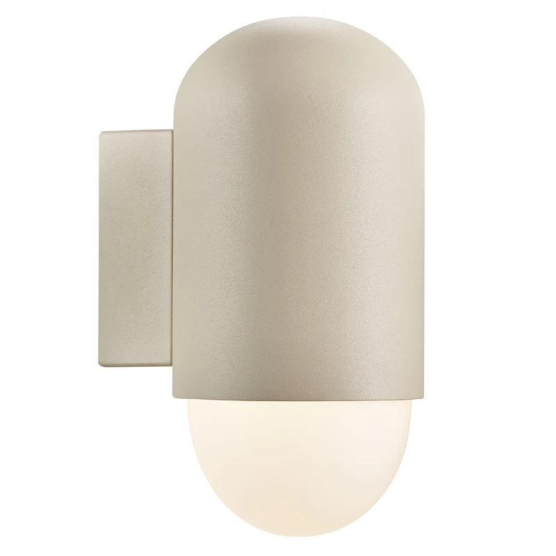 Nordlux Heka Wandlamp Buiten - Ø10,6cm - E27 - IP54 - Beige