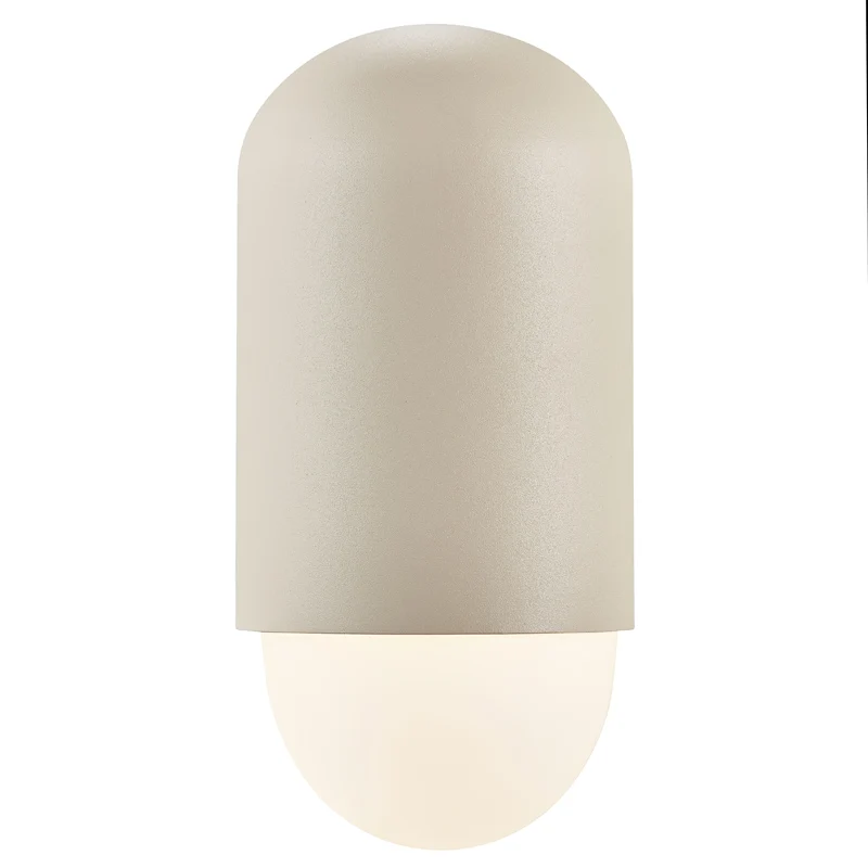 Nordlux Heka Wandlamp Buiten - Ø10,6cm - E27 - IP54 - Beige