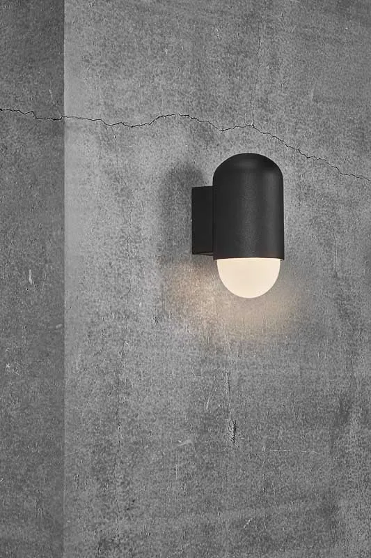 Nordlux Heka Wandlamp Buiten - E27 - IP44 - Zwart