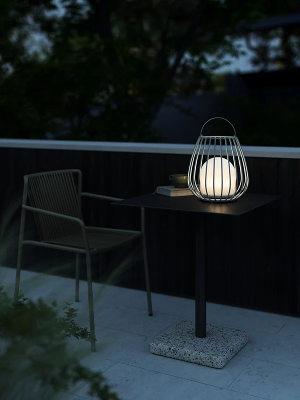 Nordlux Jim Draagbare Tafellamp Buiten - Ø28cm - LED - IP54 - Grijs