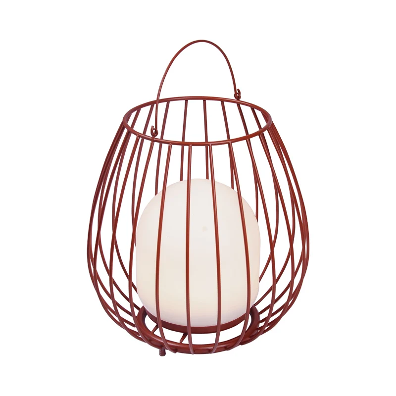 Nordlux Jim Draagbare Tafellamp Buiten - Ø28cm - LED - IP54 - Rood