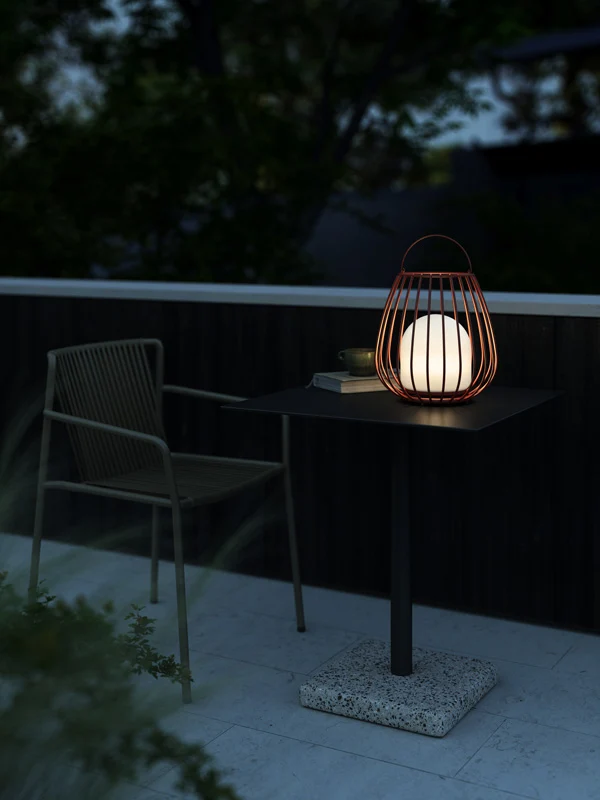 Nordlux Jim Draagbare Tafellamp Buiten - Ø28cm - LED - IP54 - Rood
