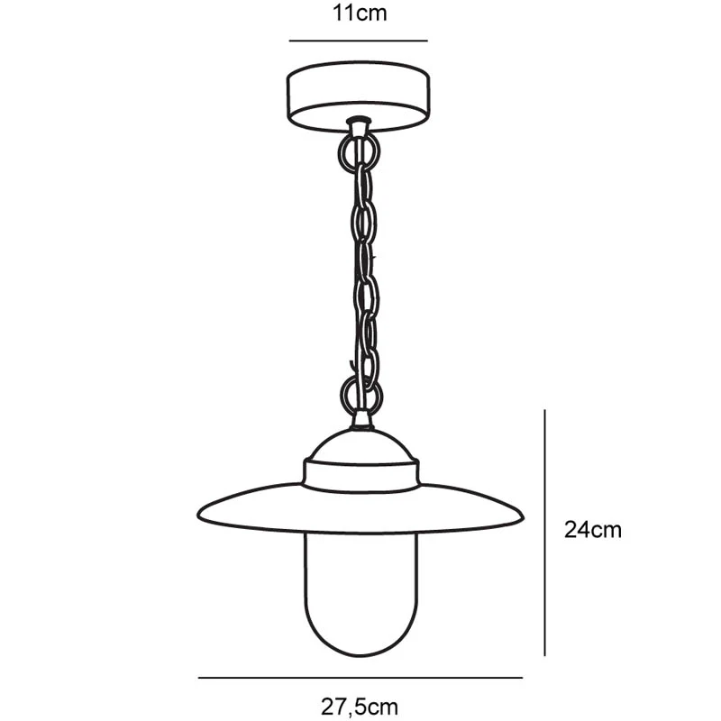 Nordlux Luxembourg Hanglamp Buiten - E27 - IP23 - Roest