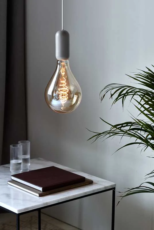 Nordlux Notti Hanglamp - Ø6cm - E27 - Grijs
