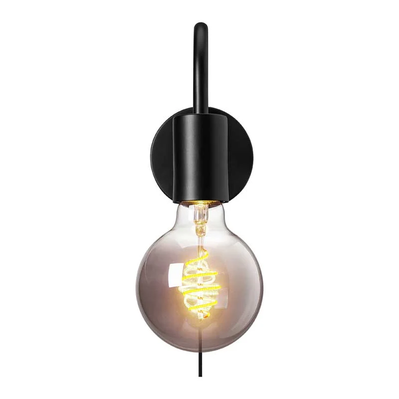 Nordlux Paco Wandlamp - E27 - Zwart