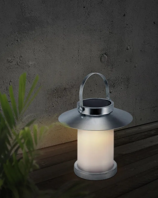 Nordlux Temple Draagbare Tafellamp Buiten | Solar | Ø23cm | LED | IP54 | Verzinkt | Seaside