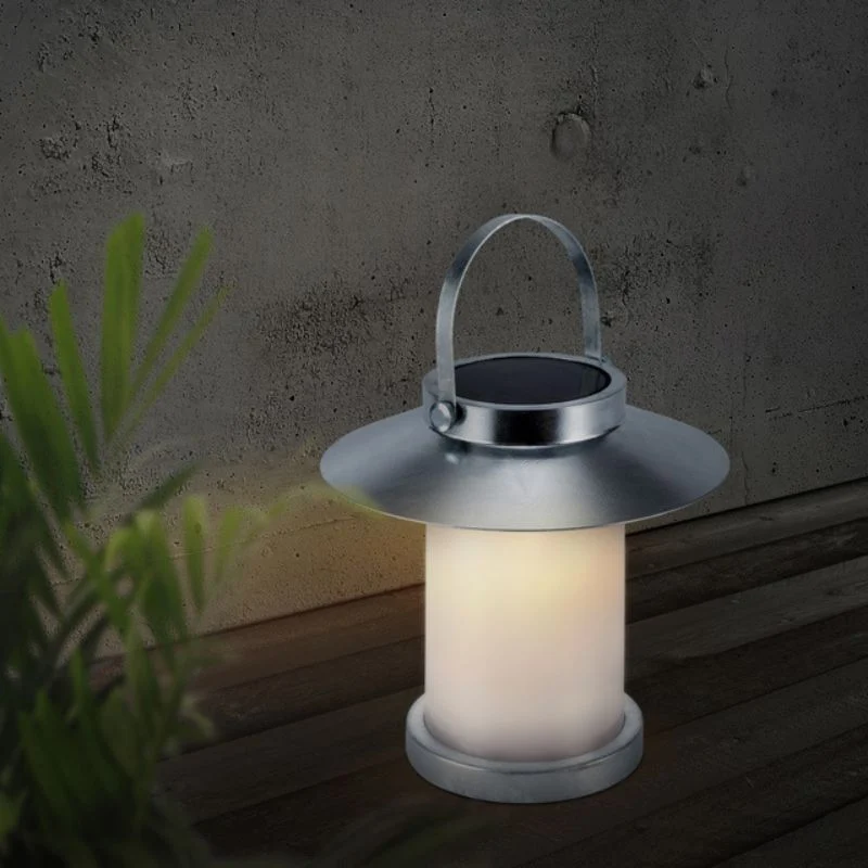 Nordlux Temple Draagbare Tafellamp Buiten | Solar | Ø23cm | LED | IP54 | Verzinkt | Seaside