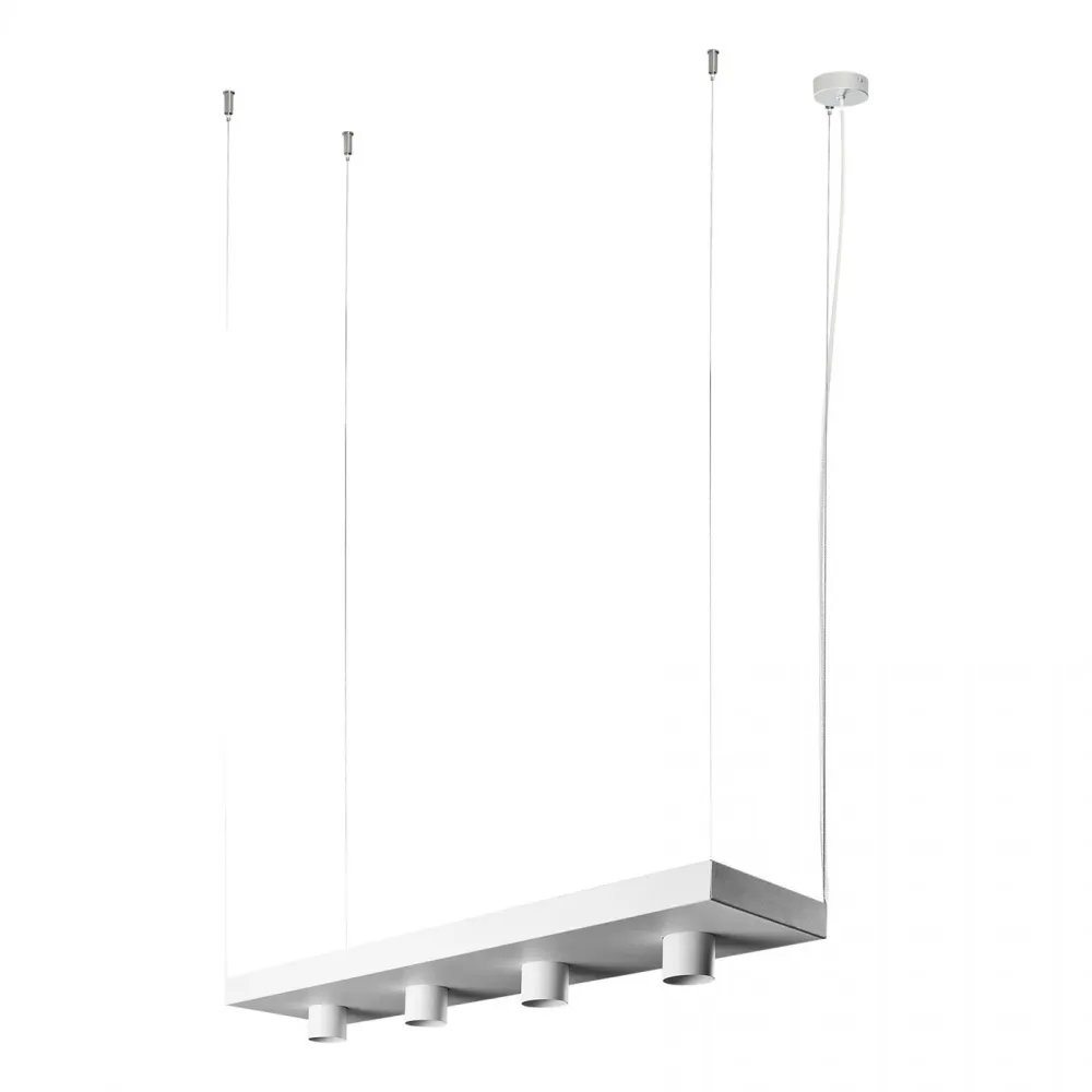 Nowodvorski hanglamp Plant - 4 lichts - 80 x 150 cm - wit