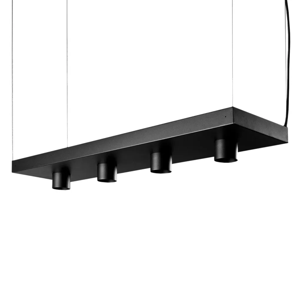 Nowodvorski hanglamp Plant - 4 lichts - 80 x 150 cm - zwart