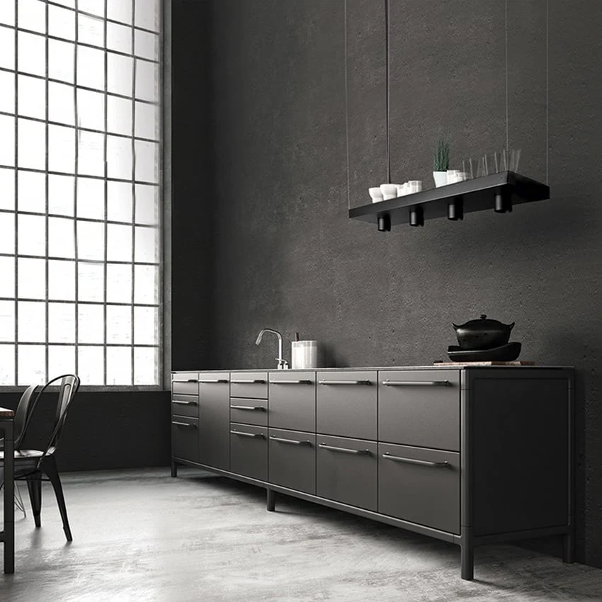 Nowodvorski hanglamp Plant - 4 lichts - 80 x 150 cm - zwart